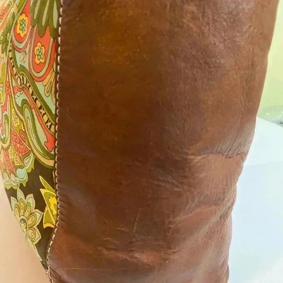 Kate Spade Brown and Green Paisley Hobo Bag - Picture 7 of 16